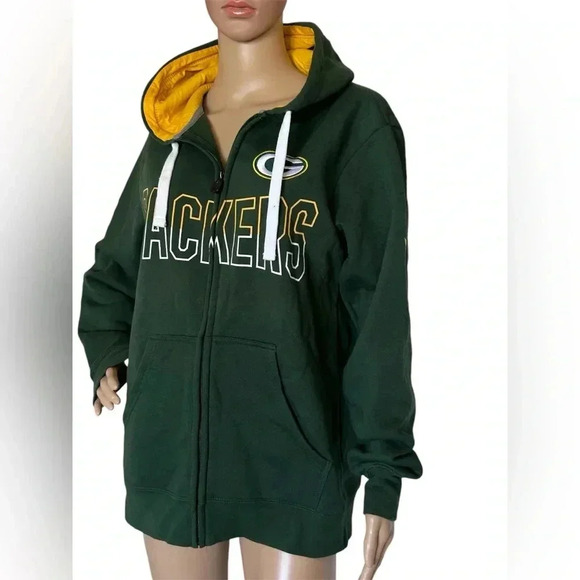 GreenBay Packers NFL Proline Hoodie By Fanatics Men  Size S Full Zip EUC!! - Picture 1 of 9